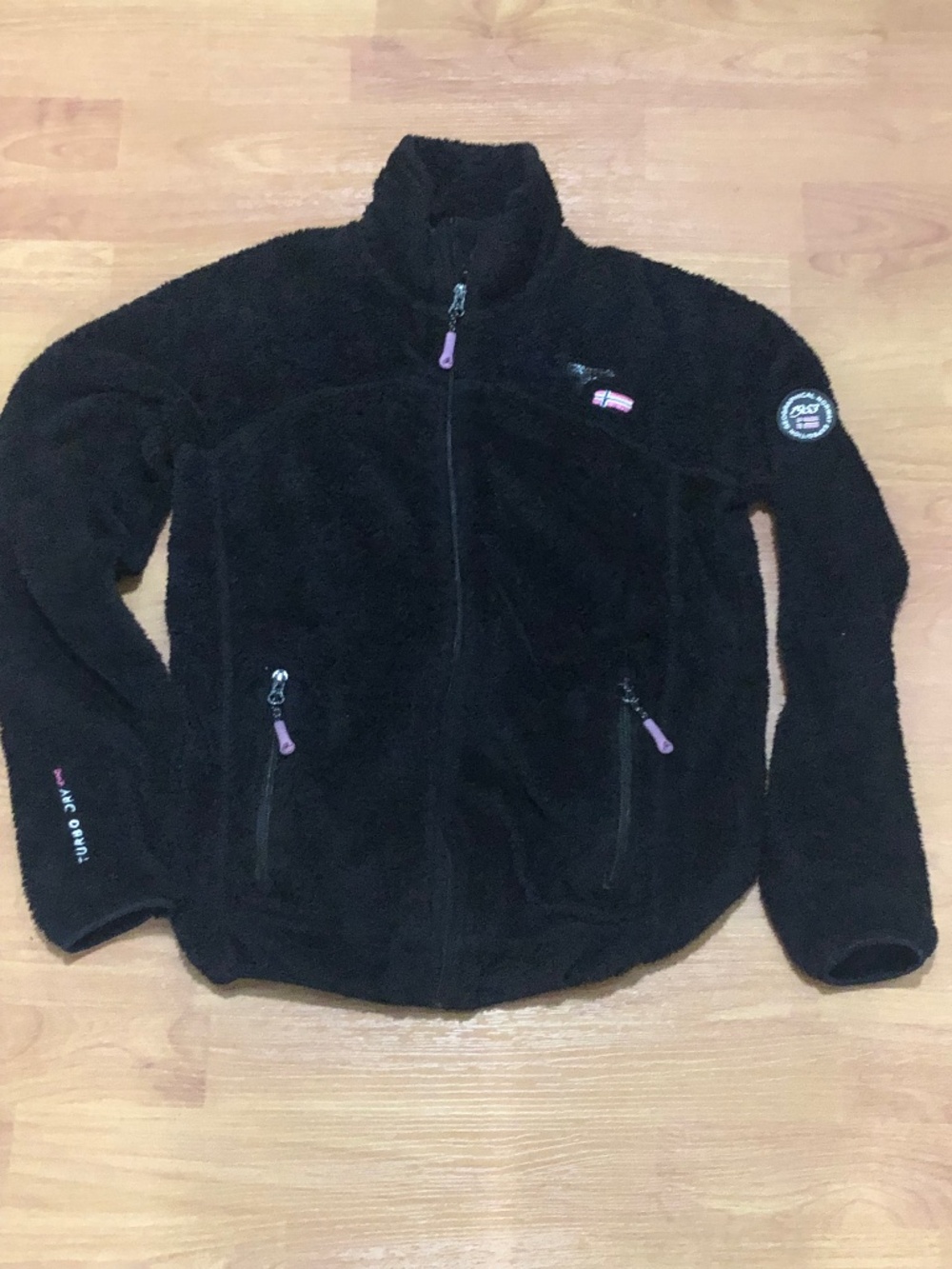 Ladies black zip fleece geographical Norway expedition